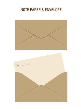 친환경적 편지지와 편지봉투