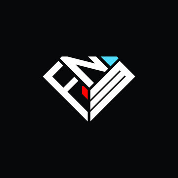 FNM letter logo creative design. FNM unique design