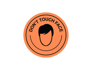 don't touch the face icon 