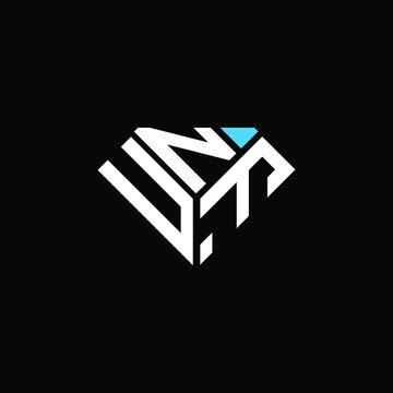 UNF letter logo creative design. UNF unique design