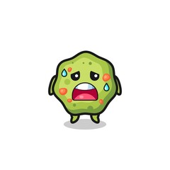 the fatigue cartoon of puke