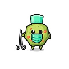 surgeon puke mascot character