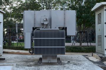 high voltage transformer. power electric generator background                                            