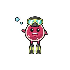 the beef diver cartoon character