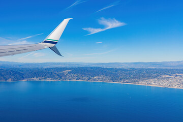 Aerial view of the Santa Monica, Los Angeles county area
