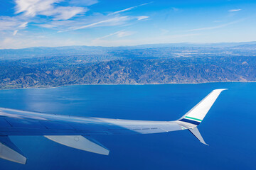 Aerial view of the Santa Monica Mountains, Los Angeles county area