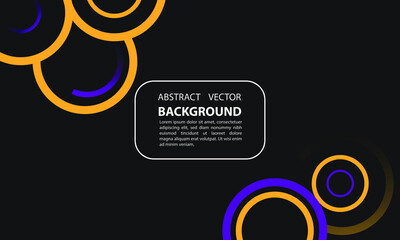 abstract background geometric circle gradient futuristic orange and purple color with elegant style, for posters, banners, and others, vector design copy space area eps 10
