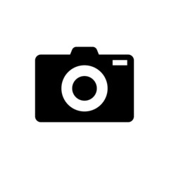 Camera silhouette icon. Simple vector.