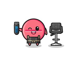 medicine tablet barbershop is holding a trimer