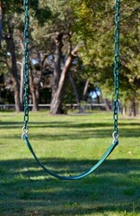 Playground swing in the park
