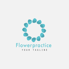 flower practice illustration logo design