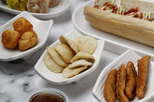 Freshly made assorted Filipino street food snack