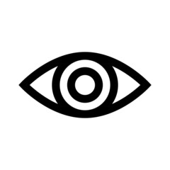 Eye icon in flat design. Vector.