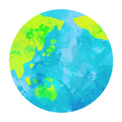 シンプルな地球のイラスト　世界　グローバル　エコロジー　国際 - obrazy, fototapety, plakaty