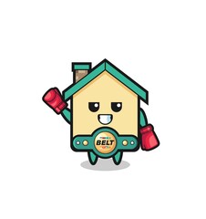 house boxer mascot character