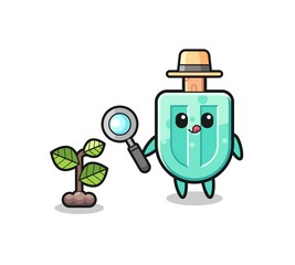 cute popsicles herbalist researching a plants