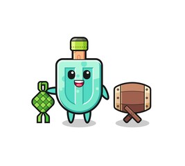 popsicles muslim character are celebrating Eid Al Fitr