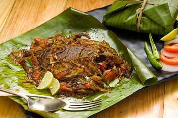  Kerala Meen Pollichathu or fish pollichathu