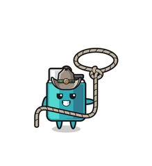 the lighter cowboy with lasso rope