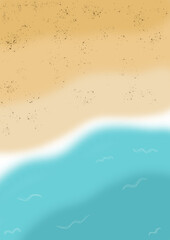 kleine golven op het zand