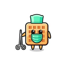 surgeon waffle mascot character