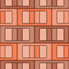 stained glass seamless pattern with brown rectangles