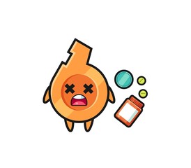 illustration of overdose whistle character