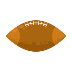 Abstract Flat Cartoon Education School College Study Rugby Ball Vector Design Style Element Isolated Grades Learning Concept