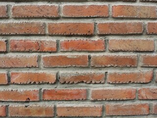 Naklejka premium old red brick wall texture background