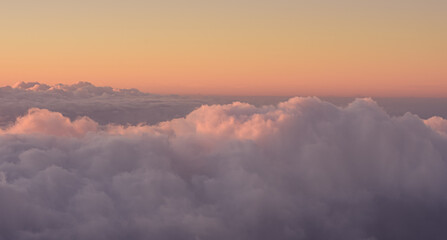 Obraz premium Panoramic top view from Haleakala volcano in Maui, Hawai