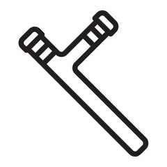 Fototapeta premium baton line icon