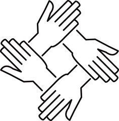 hand teamwork icon