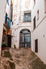 The streets of the old town of Peñiscola on the Spanish Mediterranean