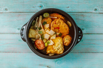 Eomuk tang, Korean style fish cake soup food
