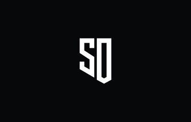 letter SD Clean and Minimal Initial Based Logo Design