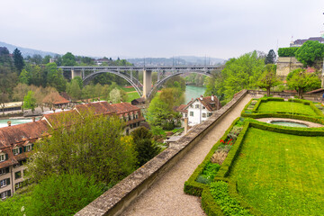 Aar river in city of Berne