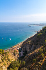 Fototapeta na wymiar View from Taormina