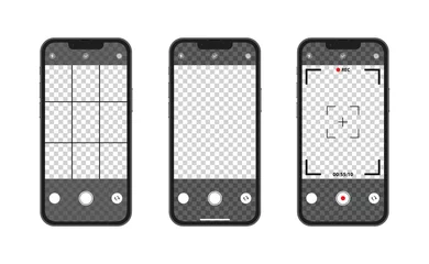 Mobile phones camera interface, vector illustration © microstock77