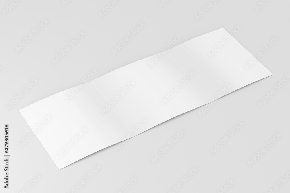 Poster trifold brochure mock up view - 3d rendering