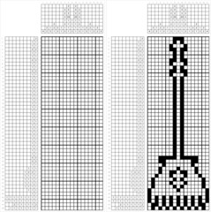 Fototapeta premium Ice Scraper Icon Nonogram Pixel Art M_2112001