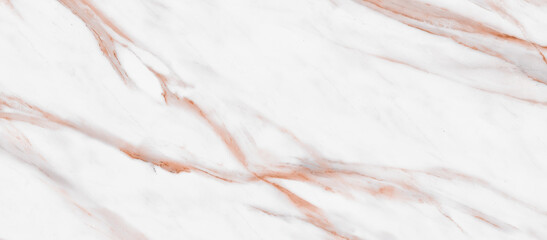 White carrara-satvario marble texture background with curly grey-brown colored veins, it can be...