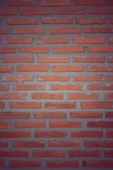 Obraz premium red brick wall texture Vintage style vignette. Used to design wallpaper pattern background.