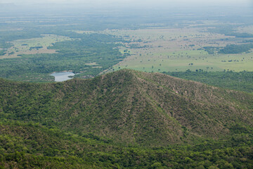 Panoramic in Chapada dos Guimaraes (Plateau of Guimaraes), Mato Grosso, Brazil