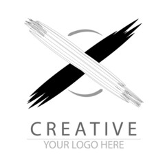 illustration design logo and icon with some various style design concept