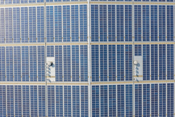 solar power station on factory rooftop