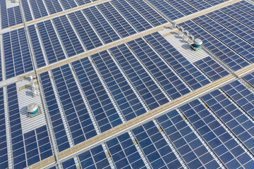 solar panels on factory roof