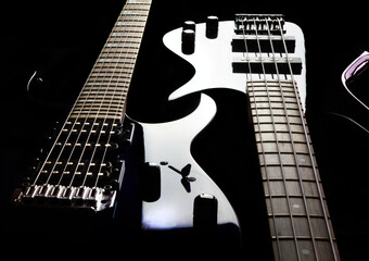 Electric guitar and bass