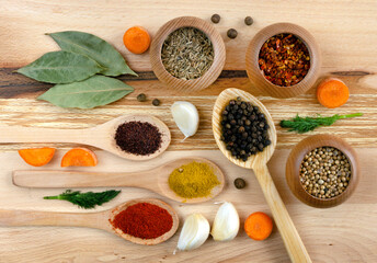 Spices and vegetables
