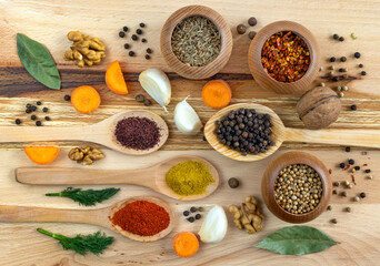 Spices and vegetables