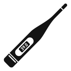 Digital thermometer icon simple vector. Medical fever